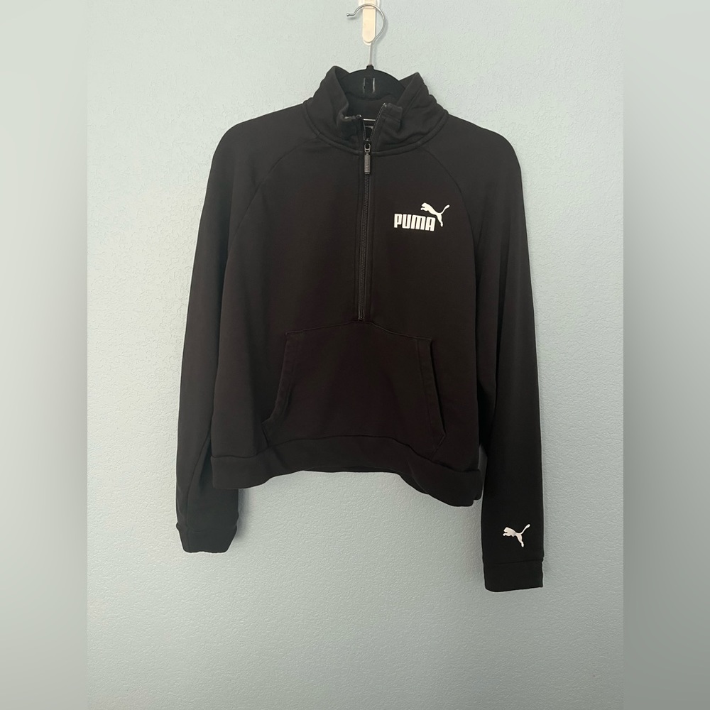 Puma Ladies’ Half Zip Cropped Pullover Sweater